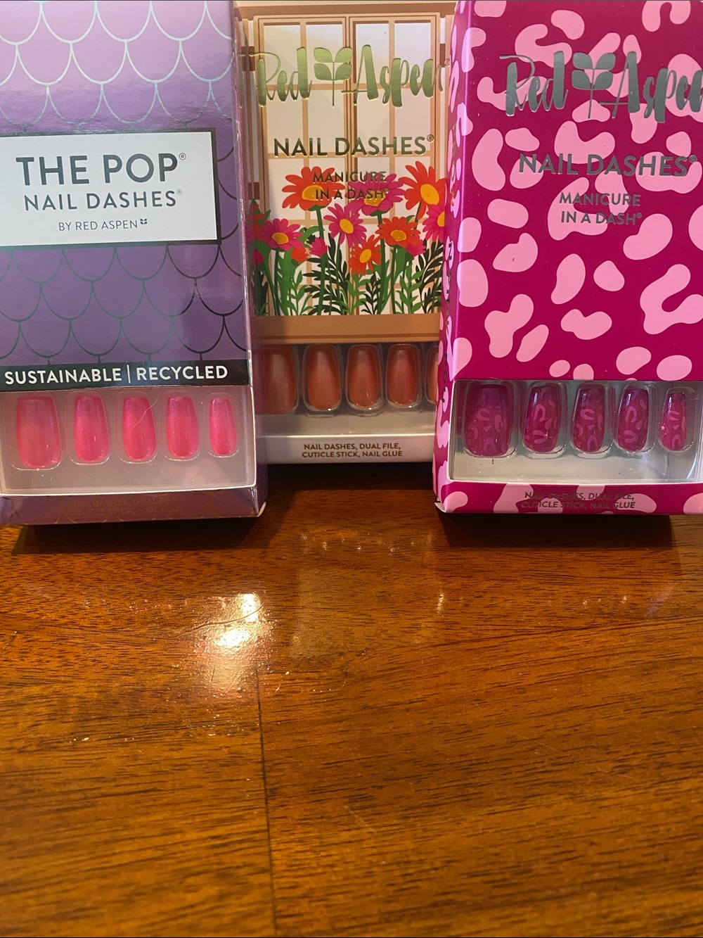 Nail Dashes, medium length, 3 sets. Brand new in boxes.